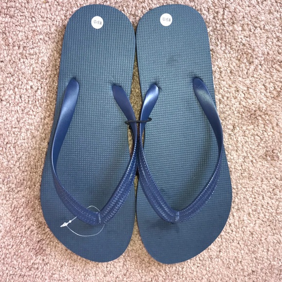 SOLDComfy dark blue flip flops Sz. 9/10 - Picture 2 of 5